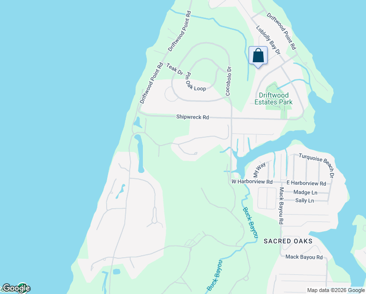 map of restaurants, bars, coffee shops, grocery stores, and more near 2928 Pine Valley Drive in Destin