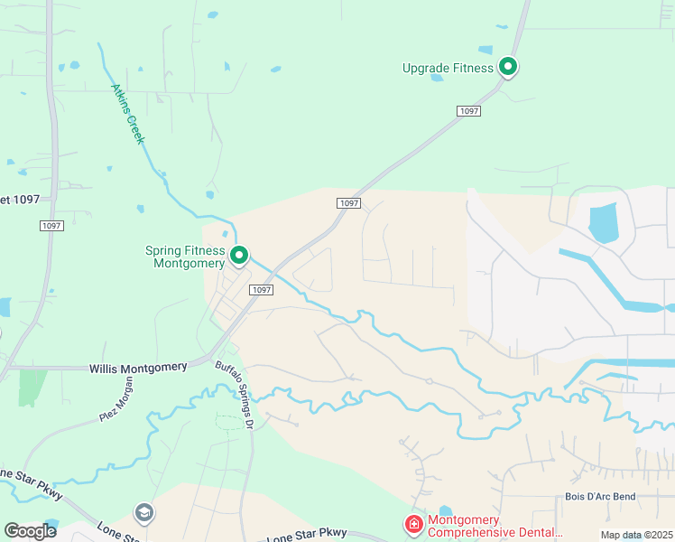 map of restaurants, bars, coffee shops, grocery stores, and more near 430 Terra Vista Circle in Montgomery