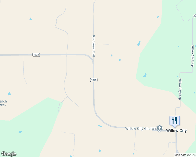 map of restaurants, bars, coffee shops, grocery stores, and more near in Willow City