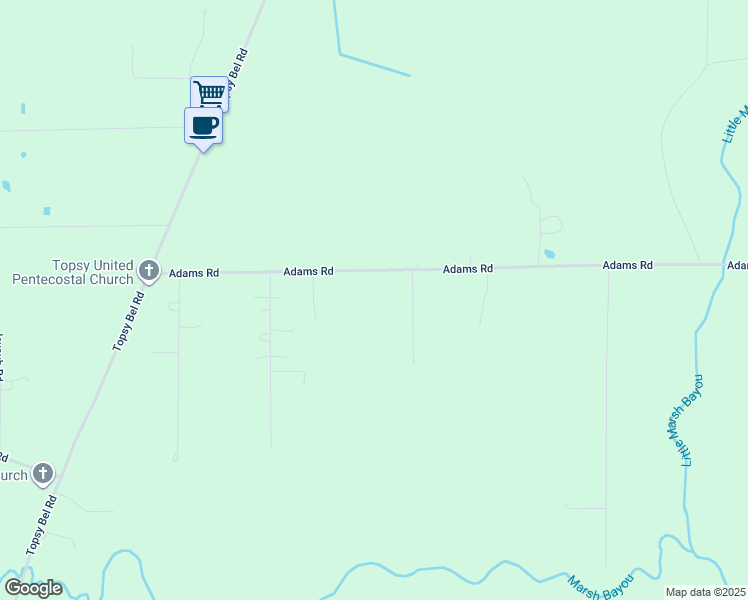 map of restaurants, bars, coffee shops, grocery stores, and more near 170 Duke Rd in Ragley