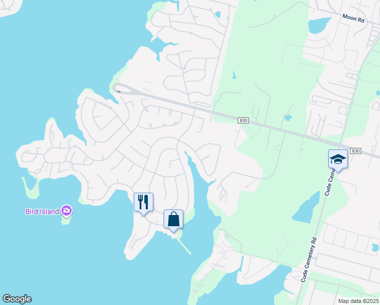 map of restaurants, bars, coffee shops, grocery stores, and more near 6775 Kingston Cove Lane in Willis