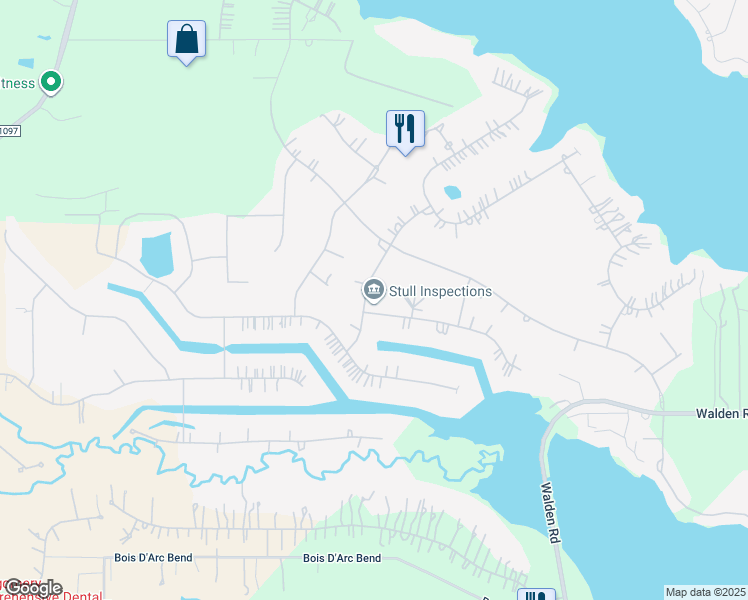 map of restaurants, bars, coffee shops, grocery stores, and more near 11461 Lake Oak Drive in Montgomery