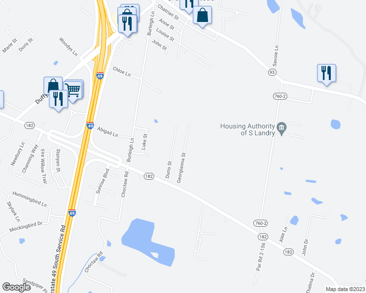 map of restaurants, bars, coffee shops, grocery stores, and more near 135 Georgianna Street in Sunset
