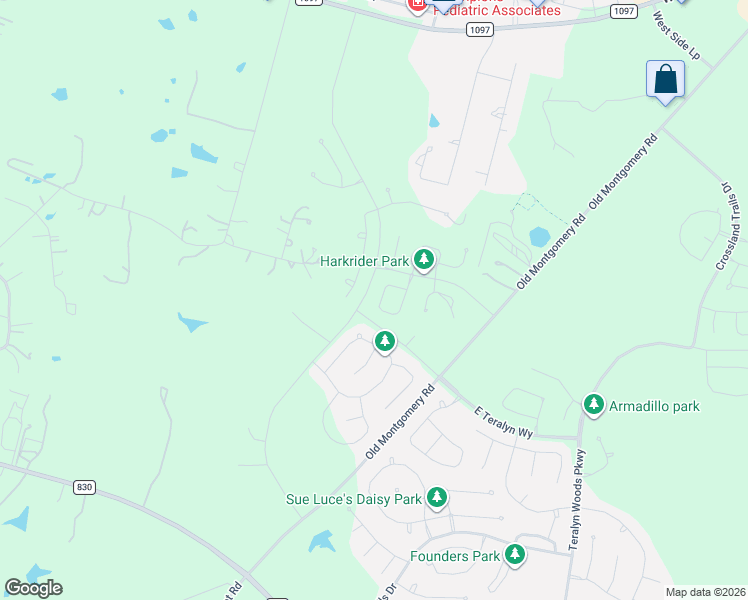 map of restaurants, bars, coffee shops, grocery stores, and more near 11622 Old Montgomery Road in Willis