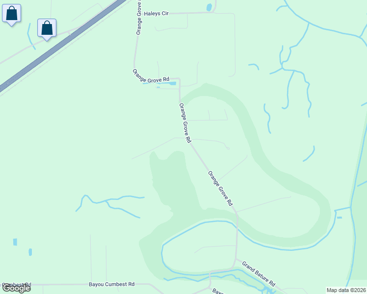 map of restaurants, bars, coffee shops, grocery stores, and more near 4727 Orange Grove Road in Moss Point