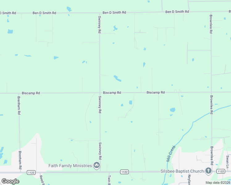 map of restaurants, bars, coffee shops, grocery stores, and more near Biscamp Rd in Silsbee