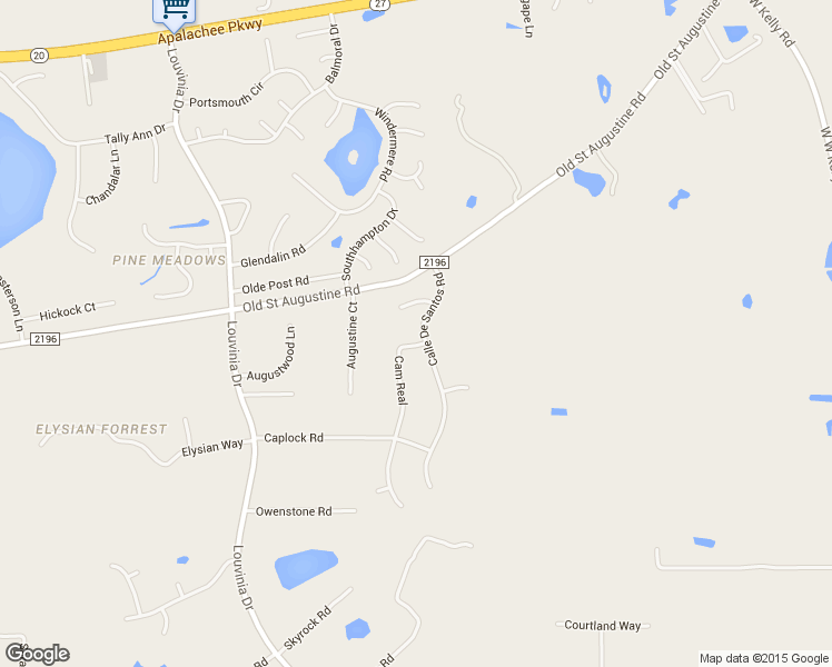 map of restaurants, bars, coffee shops, grocery stores, and more near 3940 Camino Real in Tallahassee