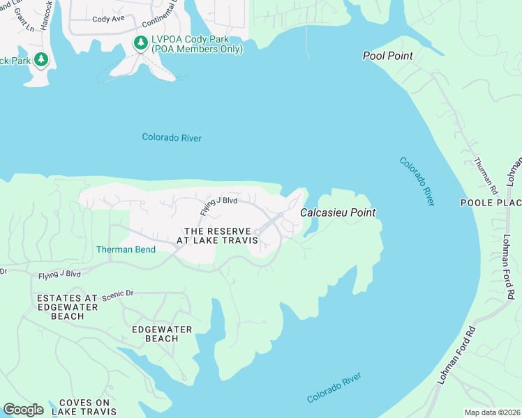 map of restaurants, bars, coffee shops, grocery stores, and more near 19220 Flying J Boulevard in Spicewood