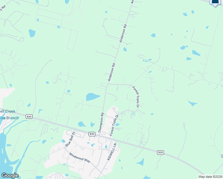 map of restaurants, bars, coffee shops, grocery stores, and more near 11630 Thompson Road in Willis