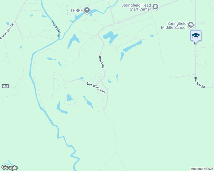 map of restaurants, bars, coffee shops, grocery stores, and more near 23366 Blackberry Walk in Springfield