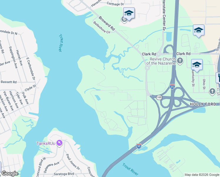 map of restaurants, bars, coffee shops, grocery stores, and more near 1157 Island Point Drive in Jacksonville