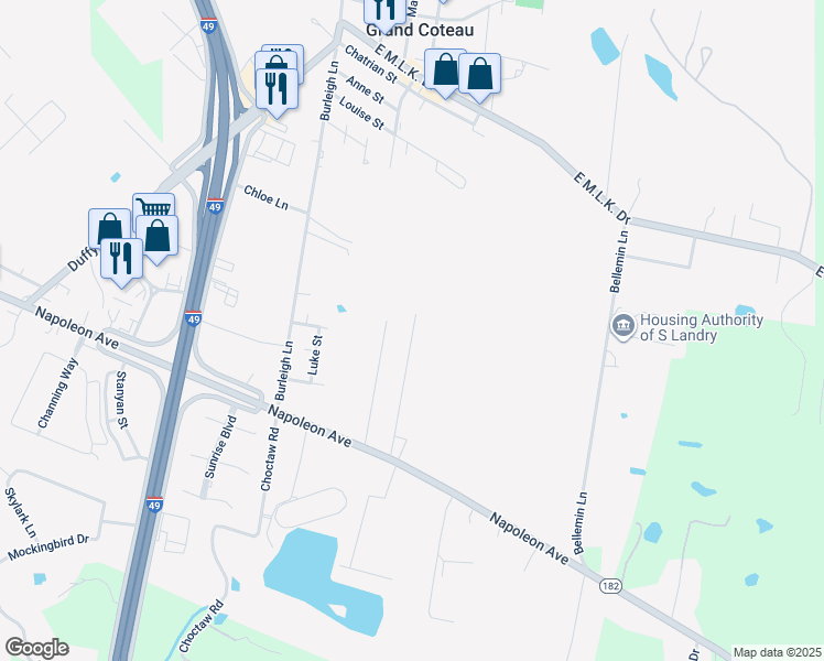 map of restaurants, bars, coffee shops, grocery stores, and more near 251 Georgianna Street in Sunset