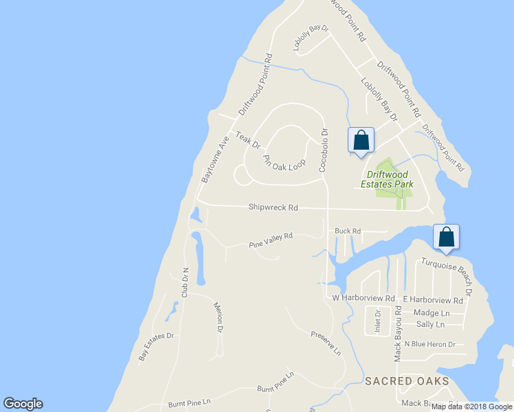 map of restaurants, bars, coffee shops, grocery stores, and more near 268 Shipwreck Road in Santa Rosa Beach