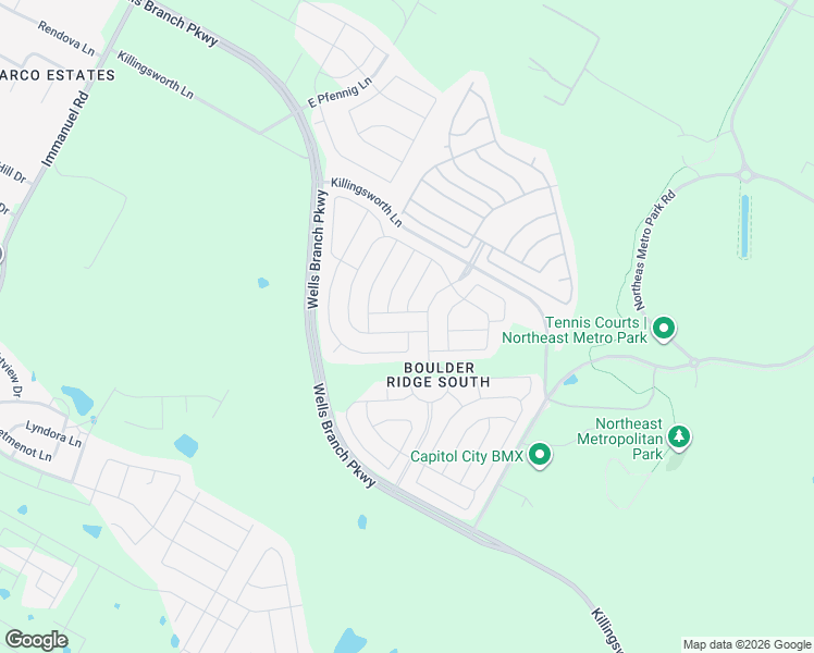 map of restaurants, bars, coffee shops, grocery stores, and more near 14804 Melbrook Ridge in Pflugerville