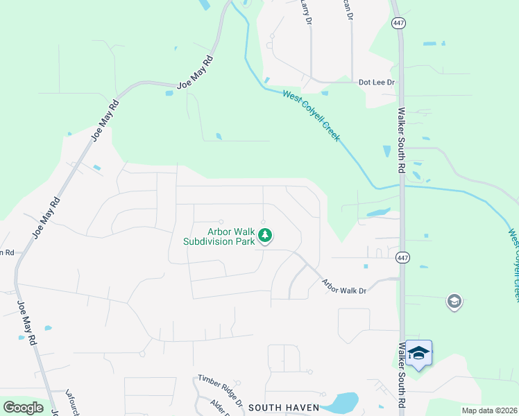 map of restaurants, bars, coffee shops, grocery stores, and more near 23346 Mango Drive in Denham Springs