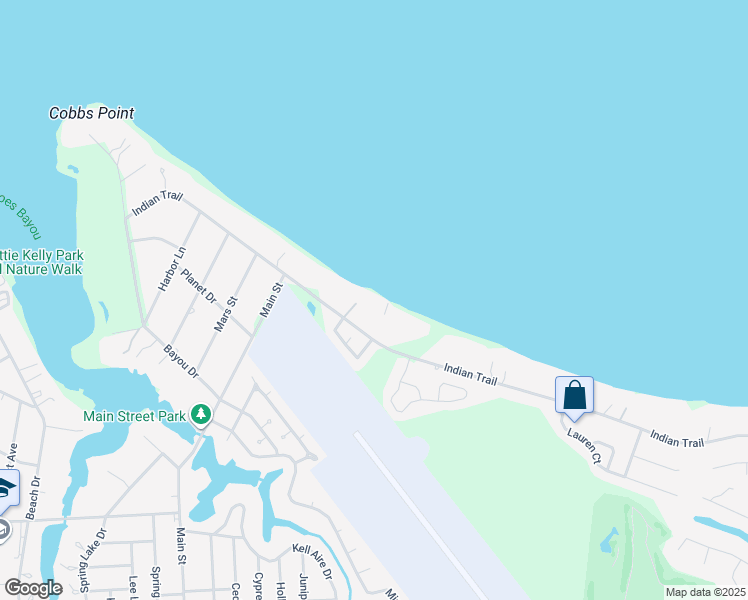 map of restaurants, bars, coffee shops, grocery stores, and more near 3871 Indian Trail in Destin