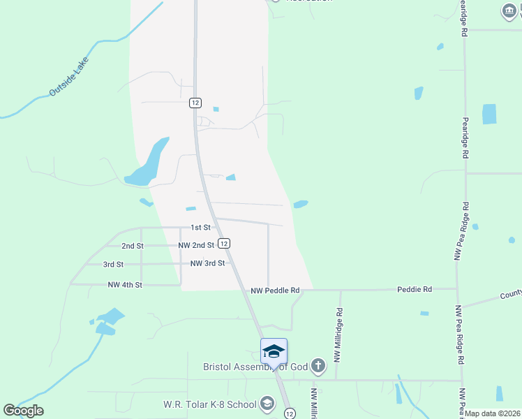 map of restaurants, bars, coffee shops, grocery stores, and more near 10587 Azalea Street in Bristol