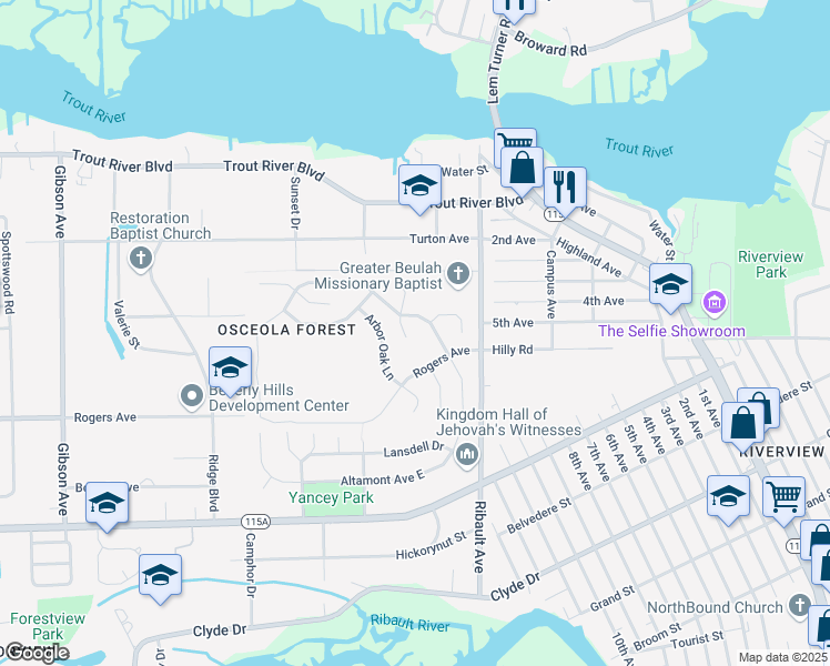 map of restaurants, bars, coffee shops, grocery stores, and more near 9477 Balsam Fir Court in Jacksonville