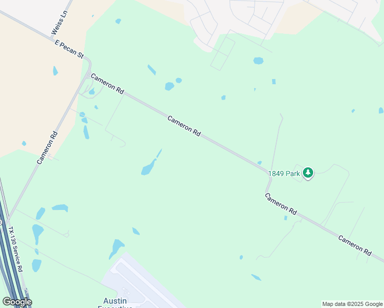 map of restaurants, bars, coffee shops, grocery stores, and more near 16341 Cameron Road in Pflugerville