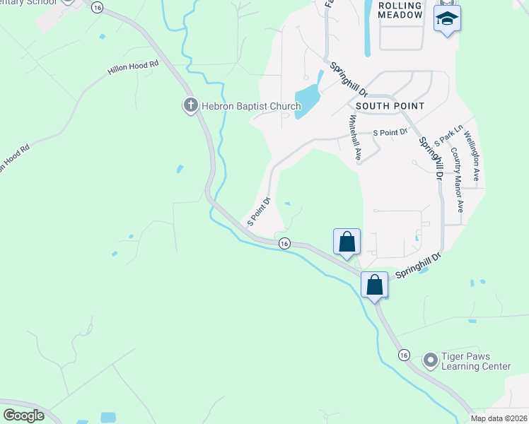 map of restaurants, bars, coffee shops, grocery stores, and more near 23542 South Point Drive in Denham Springs