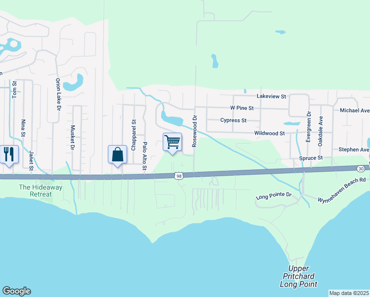map of restaurants, bars, coffee shops, grocery stores, and more near 200-496 Calle De Castelar in Santa Rosa