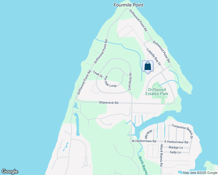 map of restaurants, bars, coffee shops, grocery stores, and more near 380 Pin Oak Loop in Santa Rosa Beach