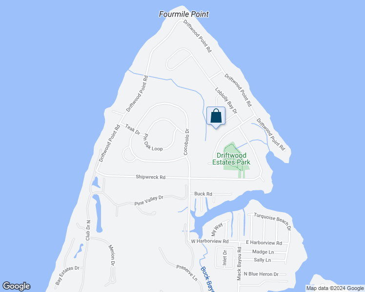 map of restaurants, bars, coffee shops, grocery stores, and more near 179 Cocobolo Drive in Santa Rosa Beach