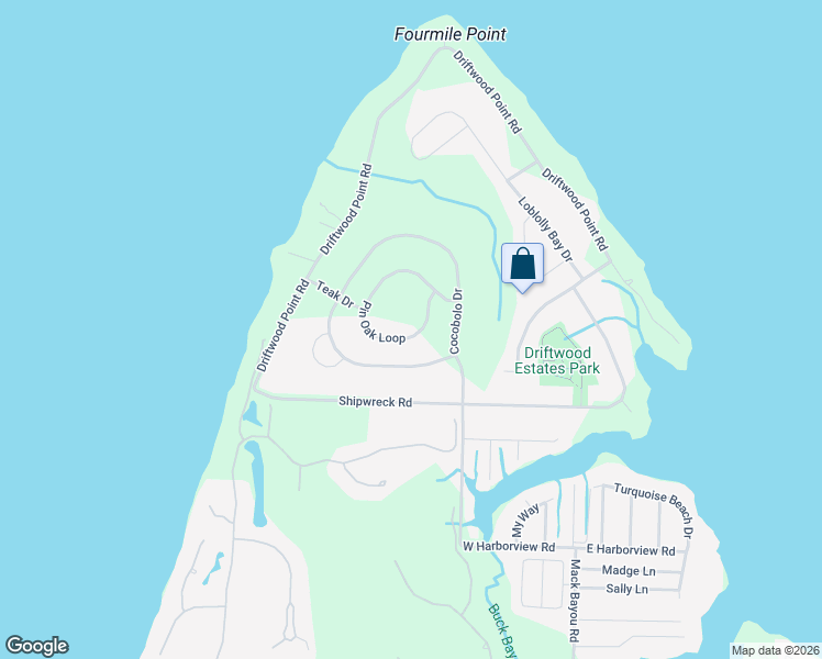 map of restaurants, bars, coffee shops, grocery stores, and more near 465 Pin Oak Loop in Santa Rosa Beach
