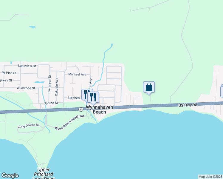 map of restaurants, bars, coffee shops, grocery stores, and more near 916 Rue De La Savoie in Mary Esther