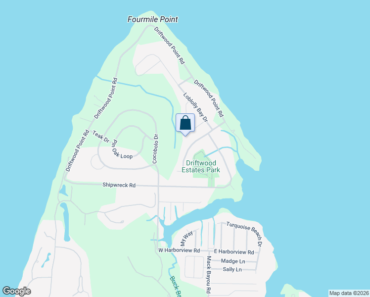 map of restaurants, bars, coffee shops, grocery stores, and more near 138 South Harborview Road in Santa Rosa Beach