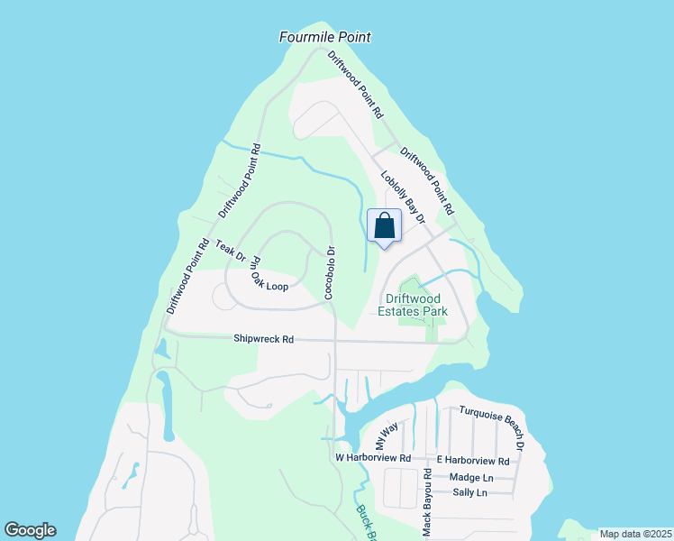 map of restaurants, bars, coffee shops, grocery stores, and more near 204 Cocobolo Drive in Santa Rosa Beach