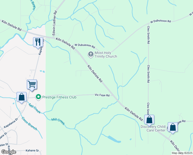 map of restaurants, bars, coffee shops, grocery stores, and more near 8833 Kiln Delisle Road in Pass Christian