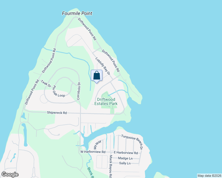 map of restaurants, bars, coffee shops, grocery stores, and more near 587 East Shipwreck Road in Santa Rosa Beach