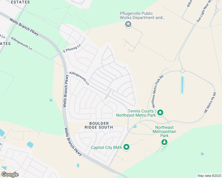 map of restaurants, bars, coffee shops, grocery stores, and more near 31 Boulder Pass in Pflugerville