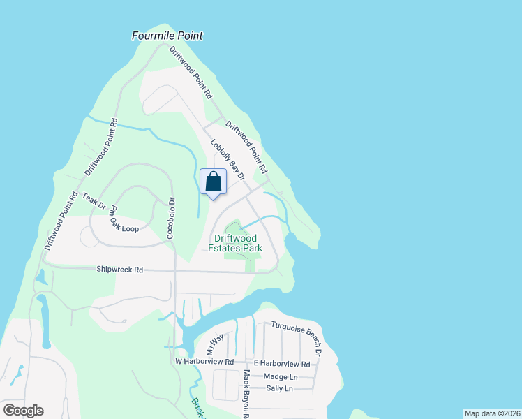 map of restaurants, bars, coffee shops, grocery stores, and more near 552 East Shipwreck Road in Santa Rosa Beach