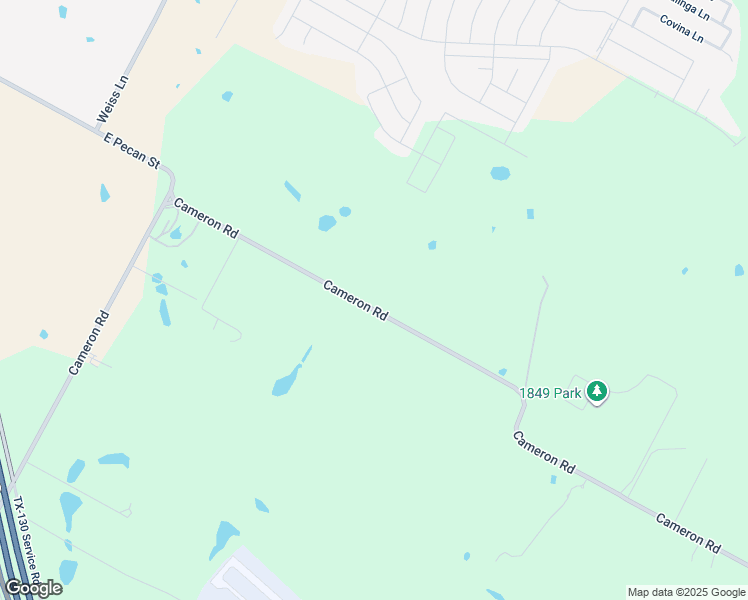 map of restaurants, bars, coffee shops, grocery stores, and more near 16341 Cameron Road in Pflugerville
