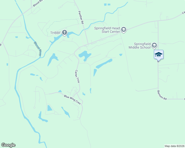 map of restaurants, bars, coffee shops, grocery stores, and more near 23839 Monarch Point in Springfield