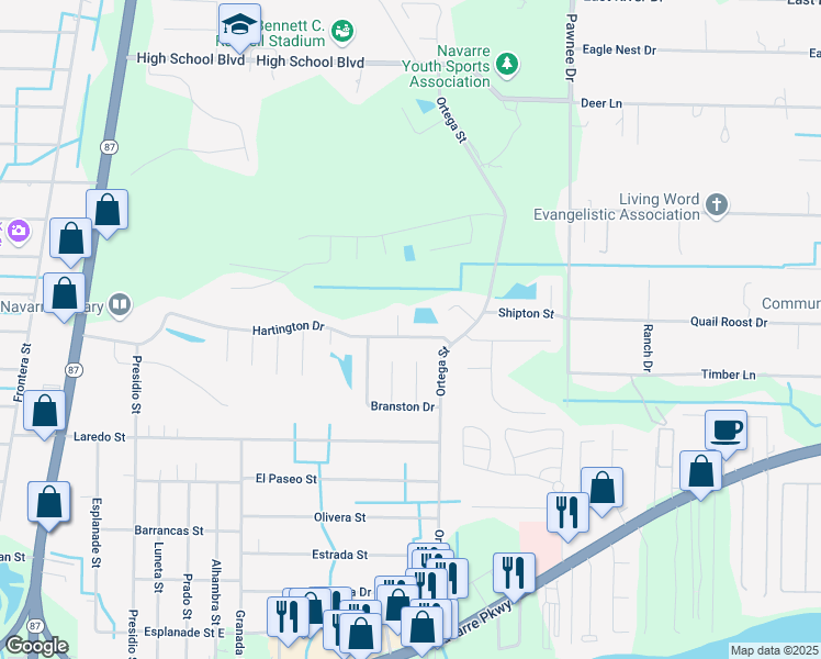 map of restaurants, bars, coffee shops, grocery stores, and more near 8270 Hazelgrove Ct in Santa Rosa