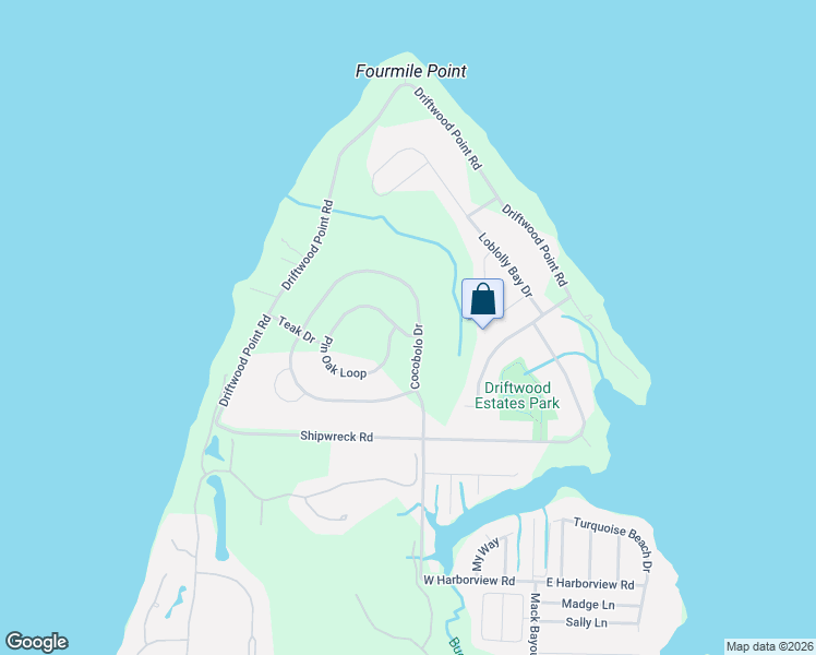 map of restaurants, bars, coffee shops, grocery stores, and more near 305 Cocobolo Drive in Santa Rosa Beach