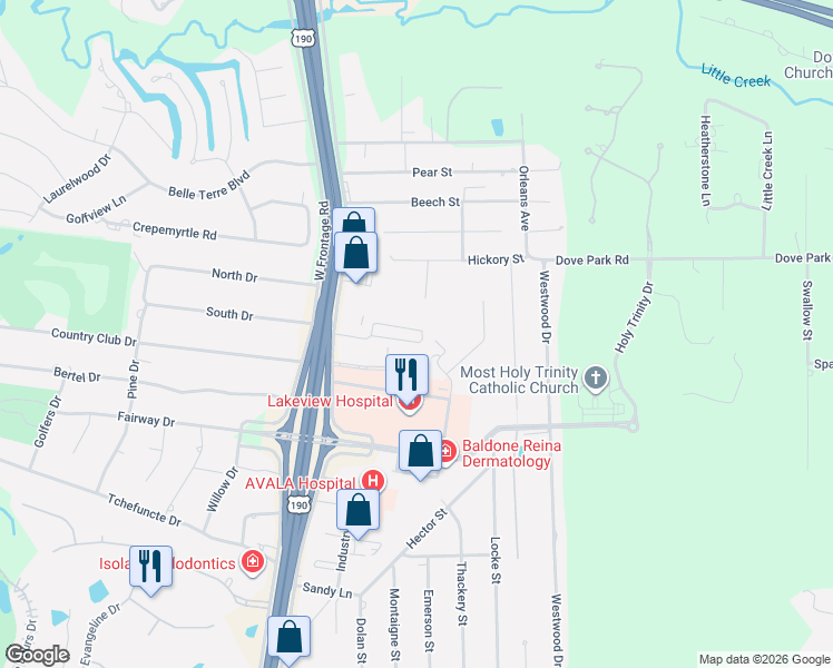 map of restaurants, bars, coffee shops, grocery stores, and more near 4041 Jonathon Lane in Covington