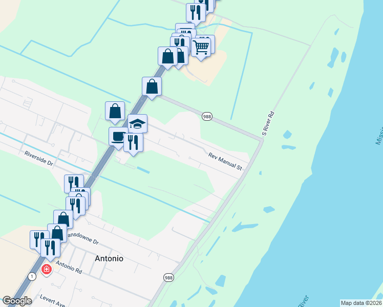 map of restaurants, bars, coffee shops, grocery stores, and more near 1436 Rue Riviere Drive in Port Allen