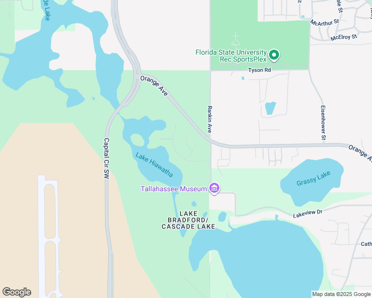 map of restaurants, bars, coffee shops, grocery stores, and more near 4111 Pond Cypress Ct in Tallahassee
