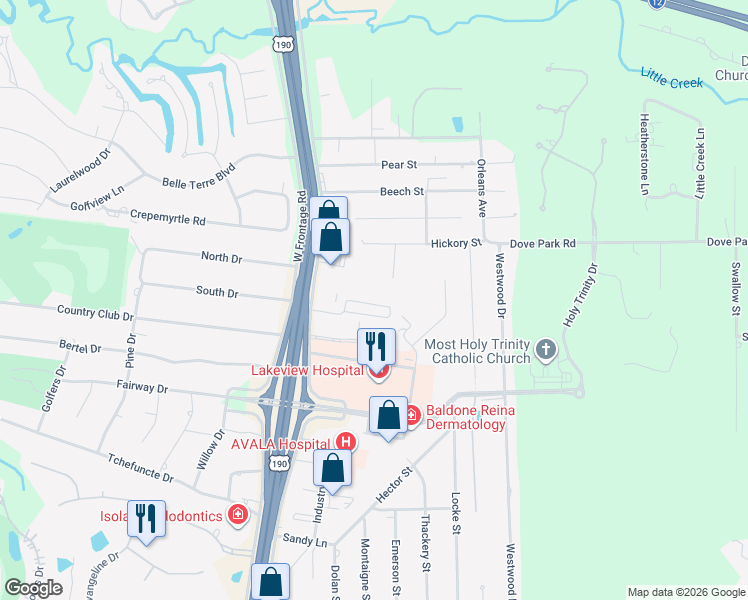map of restaurants, bars, coffee shops, grocery stores, and more near 4041 Jonathon Lane in Covington