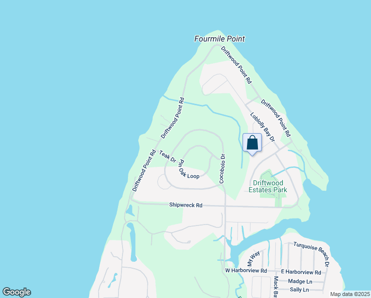 map of restaurants, bars, coffee shops, grocery stores, and more near 214 Pin Oak Loop in Santa Rosa Beach