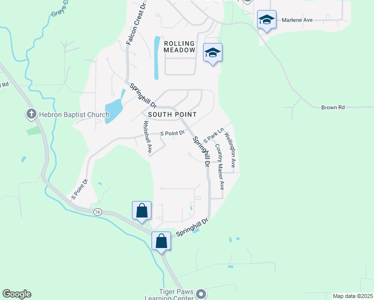 map of restaurants, bars, coffee shops, grocery stores, and more near 11247 Westwood Avenue in Denham Springs