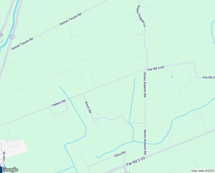 map of restaurants, bars, coffee shops, grocery stores, and more near 716 Hebert Road in Arnaudville