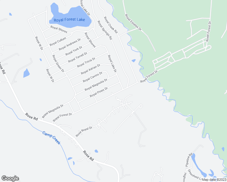 map of restaurants, bars, coffee shops, grocery stores, and more near 10951 Royal Forest Drive in Conroe