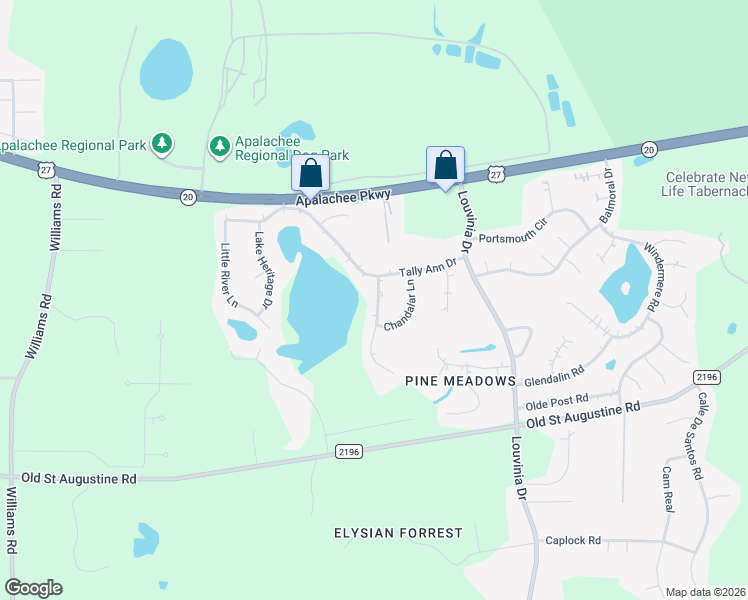 map of restaurants, bars, coffee shops, grocery stores, and more near in Leon County