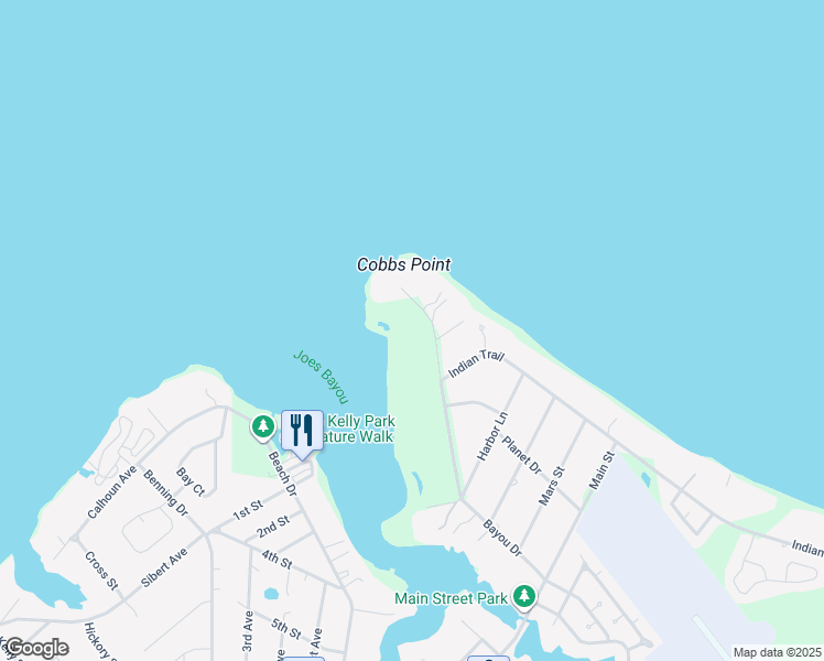 map of restaurants, bars, coffee shops, grocery stores, and more near 921 Bambi Drive in Destin