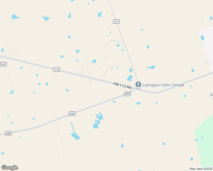 map of restaurants, bars, coffee shops, grocery stores, and more near 1401 FM 112 Road in Lexington